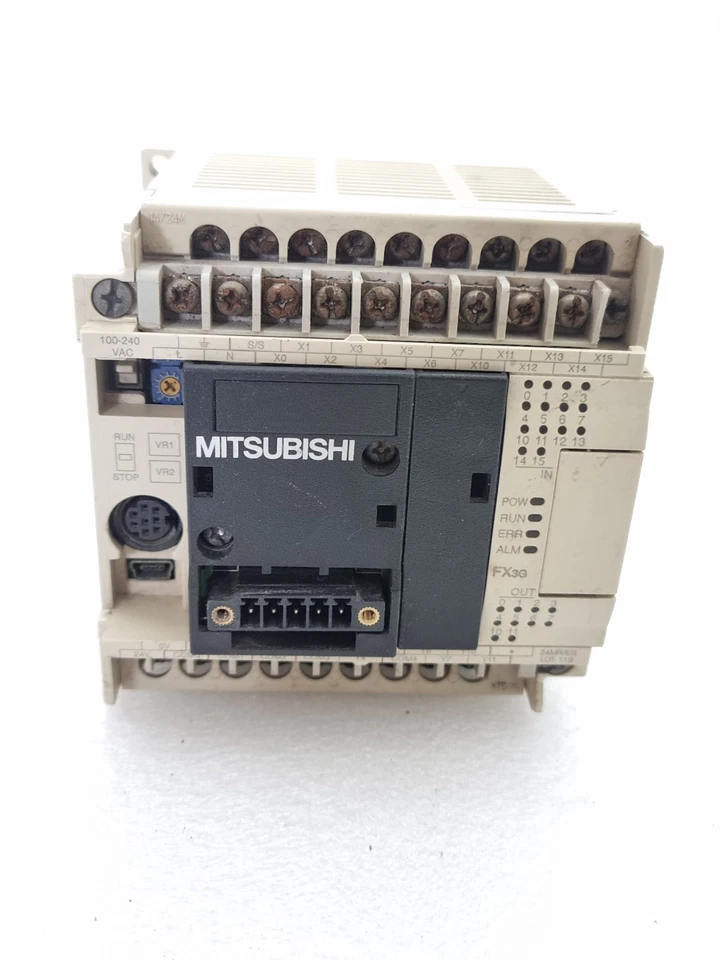 MITSUBISHI FX3G-24MR/ES 100-240VAC PROGRAMMABLE CONTROLLER (USED) MADE IN JAPAN